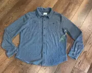 Mutual Weave: Men’s Denim Button Down Shirt Size Large: Blue Made W/ Recyclables