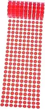 Uonlytech 900Pcs Round Self Adhesive Hook Tape Dots Durable Easy Peel Stick for DIY Projects Strong Adhesion for Home Office Use Red