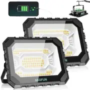 200W LED Solar Work Light Rechargeable, 16000LM Magnetic Worklight