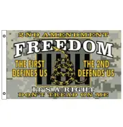 2nd Amendment Freedom Camo Don't Tread on Me 3' X 5' Flag