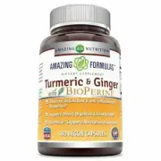 Amazing Formulas Turmeric Curcumin BioPerine 1500 mg 180 Veg Caps