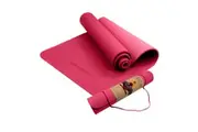 Powertrain Eco-Friendly TPE Yoga Pilates Exercise Mat 6mm - Rose Pink
