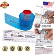 11" Diameter Pipe Measuring Tool with Wrap-Around Design for Precision Marking