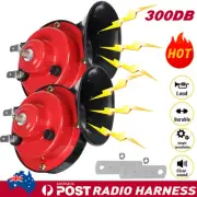 2x Air 12V Car Horn 300DB Lorry Truck RV SUV Truck Boat Loud Siren Speaker (for: Chevrolet)