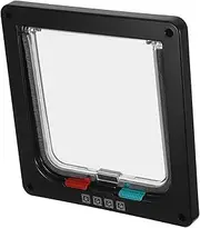 INOOMP Cat and Dog Door for Interior and Exterior Use Durable Pet Flap for Windows and Walls Ensures Controlled Access and Intrusion Prevention Simple Installation Sturdy Build
