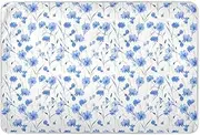 Dreamy Light Blue Cornflowers Extra Large Resuable Changing Pad Covers Highly Absorbent Potty Training Sheets Cover Cute Cool Bed Liners for Infant Baby 52" L x 34" W