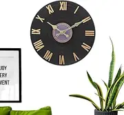 Outdoor Clocks Waterproof - Wall Rustic Outdoor Disk-Style Clock Waterproof,Battery-Operated Decorative Timer, Timekeeping Device, Modern Timer for Garden Patio Pool