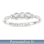 Love's Faithful Promise Personalised Engraved Diamond Ring