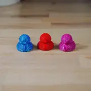 Mini Rubber Duck Figurines – 3D Printed Decorative Ducks - 5 Pack