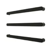 Radiant Black 800mm Single Flat Faced with curved fixing arm Heated (Left or Right Wiring) BLK-ASPEN-800