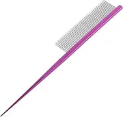 WRITWAA Ergonomic Knot Dog Grooming Brush for Cats Dogs Precision Rat Tail Design for Easy Dematting Shedding Control