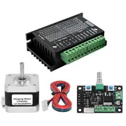 Stepper Motor Driver Kit 17HS4401+TB6600 4A+MKS OSC Adjustable Forward and Reverse Speed for CNC Engraver Sliding Table As Shown