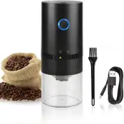 Catzon Electric Coffee Grinder Multi Settings Rechargeable for Espresso-Black