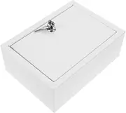 ZUNOXAZ Sturdy Iron Wall Mounted Milk Box Lockable Package Box for Outdoor Use