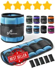 Adjustable Ankle Weights, 1.8 kg Sportneer 1 Pair Wrist Weights Arm Leg AUS