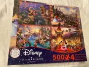 PETER PAN Mickey MOUSE Minnie THOMAS Kinkade 4 500 pc PUZZLE New Disney movie
