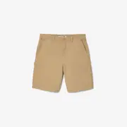 Relaxed Fit Cotton Canvas Bermuda Shorts