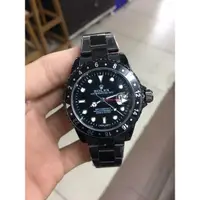 在飛比找蝦皮購物優惠-Rolex GMT MASTER 2 黑色磨砂自動男士手錶 