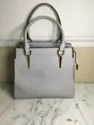 La Terre Fashion Light Blue Satchel Purse Vegan Faux Leather NWT