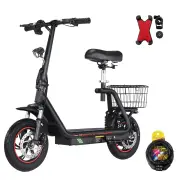 [EU Direct] HONEY WHALE M5 PRO-S Electric Scooter with Seat 48V 13AH Battery 500W Motor 12inch Pneumatic Tires 35KM Max