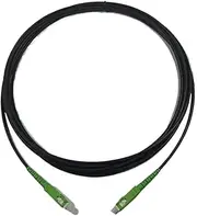 VJSUWI 2 Pack 1C Armoured Fiber Optic Patch Cable 15m 5mm Singlemode LCA-LCA