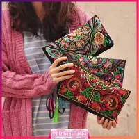 在飛比找蝦皮購物優惠-Women Bag Retro Boho Ethnic Em