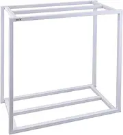GEX Aqua Rack Steel 600WT For Aquariums Width 23.6 x Depth 11.8 inches (60 x 30 cm), Assembly Type Aquarium Stand, Top and Bottom 2 Levels, White