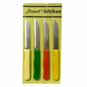 FIXWELL Stainless Steel Kitchen Knifes Set Multi-purpose Uses Pack 4