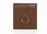 Argento Vivo Sterling Silver Gold Toned Ring $48 127449