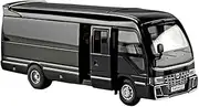Die Casting 1:24 1:32 for Toyota Coaster Business Travel Bus Alloy Car Model Static Simulation Sound Light Vehicle Model Decorative Presents Ornaments(1:32 Black)
