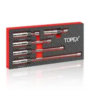 TOPEX 5-PIECE Swivel Spark Plug Socket Set 3/8" Drive Extra Long Magnetic
