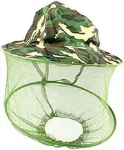 Sosoport Beekeeping Hat Netting Fish Hat Face Protector Nylon Mesh for Outdoor Activities