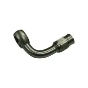 Aeroflow Stainless Steel 90 Deg Banjo 11.2mm 7/16" Banjo To -3 Teflon Hose End