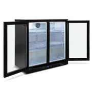 AG Equipment AG Twin Door Bar Fridge - Black Body & Doors 2BBR-H - Commercial Bar Fridges (AG-2BBR-H) - 2BBR-H-AG