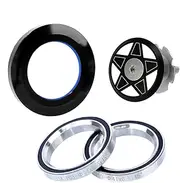 External Bearing Headset,Semi Integrated Headset with Top Cap | Straight Steerer Fork, Versatile Parts, Road Fixed Gear, Straight Tube Support for Road Bikes