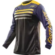 Fasthouse Grindhouse Tempo Jersey, Black/Yellow/Navy Blue