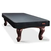 Pool Table Cover, Heavy Duty Leatherette 7 FT - (92"L × 52"W × 8"H) Black