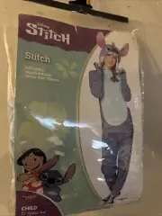 Disney Stitch Deluxe One Piece Plush Halloween Costume Hood Child Small