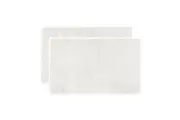 2pc Bambury Bathroom Floor Elvire Bath Mat 2 Pack Ivory Cotton Woven Home Decor
