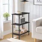 HOOBRO Side Table 3-Layer Stackable Bedside Table End Table for Small Space