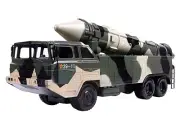 Military Missile Transport Army Truck Long Range Missile Toy Kids Combat Tank