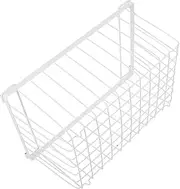 HOMSFOU Stackable Freezer Organizer Bin Wire Basket for Meat Food Storage Versatile Refrigerator Hanging Rack with Handles for Home Restaurant