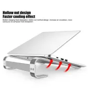 Aluminum Alloy Notebook Stand Computer Fan Heat Bracket Silver Model (L200)