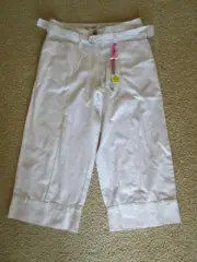 Womens Nine X Joseph Saba wide leg white 3/4 pants Size 8