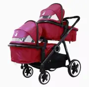 Baby Pram System & In Line Tandem Lightweight + Second Seat + Raincover