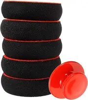 1 Set Car Wax Applicator Pads Thick High Density Sponge for Polishing Cleaning Multi Purpose Vehicle Buffing Kit for Cars Furniture and Floors Handle Pads