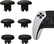 6in1 Edge Controller Swappable Thumbsticks Replacement for PS5 Edge Controller, Edge Thumbsticks Caps for PS5 Dualsense Controller,Analog Stick Joystick Caps for PS5 Dualsense Edge Controller(Black)
