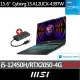 創見HUB組★【MSI 微星】15.6吋i5 RTX2050 電競筆電(Cyborg 15/i5-12450H/8G/512G SSD/W11/A12UCX-439TW)