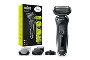 Braun Series 5 Easy Rinse Electric Shaver with Beard Trimmer Head & Charging Stand