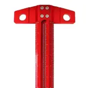 300MM Woodworking Scriber Hole Gauge Ruler Aluminum Alloy Red